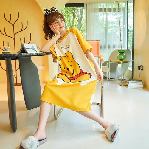 Pooh Bear, Pikachu Pijamas, Camisones De Mujer