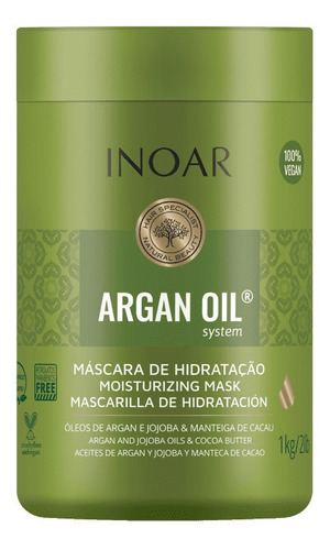 Mascara Hidratação Argan Oil 1kg - Inoar