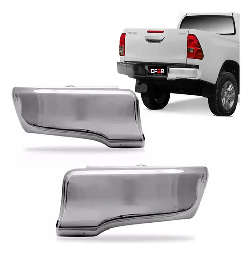 Ponteira Parachoque Traseira Par Hilux 2016 2017 2018 2019