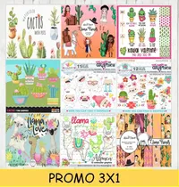 Comprar Kit Imprimible 3x1 Llama Cactus Llamita Imagen Fondos #54