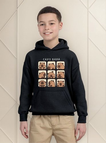 Sudadera Niños Capibara Kawaii Varios Diseños Hoodie