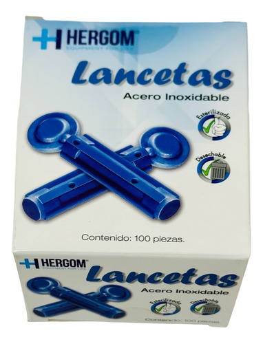 Lancetas Universales C/100 Lt Mercy Hergom