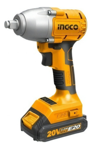 Llave De Impacto 20v S/carones Ingco Ciwli2001 - Smf Color Amarillo Frecuencia 50 Hz/60 Hz