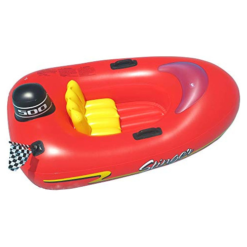 Flotador Inflable Para Niños Swimline Speedboat, Rojo