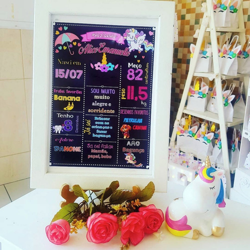 Chalkboard Personalizado - Com Moldura