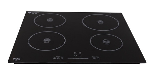 Imagem 5 de 6 de Fogão Cooktop De Indução Philco 4 Bocas Pct04p Preto 220v