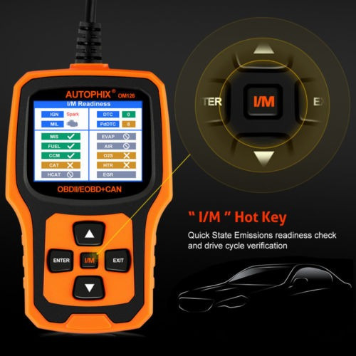 Imagen 2 de 6 de Automotriz Obdii Escáner De Código Autophix Om126 Obd Obd2 L