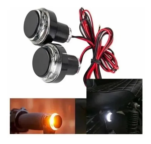 comprar Giros Guiños Moto Puntera Manillar 2 Colores Cafe Racer 