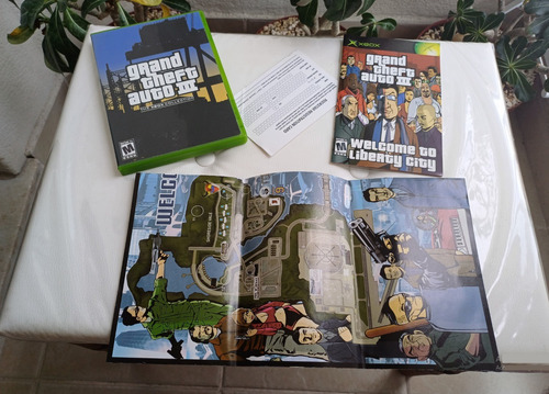 Jogo Grand Theft Auto 3, Gta3 Xbox / 360 Completo C/ Mapa