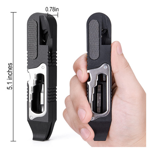 Kit De Reparación De Neumáticos De Bicicleta Y Mini Llave De