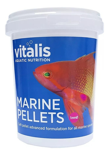 Vitalis Marine Pellets 260g - 1mm - Ração Peixes