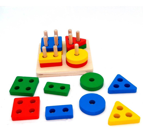Juguete De Encaje Con Dificultad Didáctico Montessori