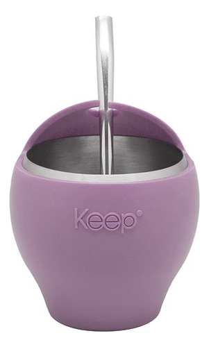 Set Mate Siliconado + Bombilla 230ml Keep Acero Inoxidable 