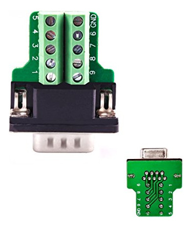 Conector De Conexión Yiovvom Db9 Rs232 D-sub Hembra Y Ma
