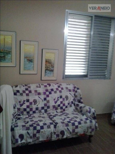 Kitnet Com 1 Dormitório À Venda, 33 M² Por R$ 130.000,01 - Vila Guilhermina - Praia Grande/sp - Kn0325