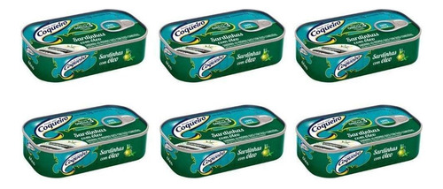 Sardinha Em Óleo Coqueiro Lata 125g - Kit Com 06 Unidades