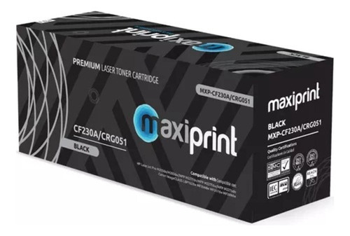 Toner Maxiprint Compatible Hp 30a - Canon Crg-051 Negro