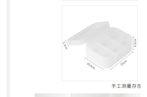 Organizador De Cosméticos De Escritorio Con Tapa Transparent