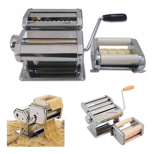 Maquina Fabrica Pastas Acero Fideos Raviolera Tallarin Cinta