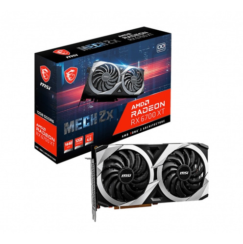 Imagen 1 de 5 de Tarjeta De Video Msi Radeon Rx 6700 Xt Mech 2x 12g Oc Gddr6
