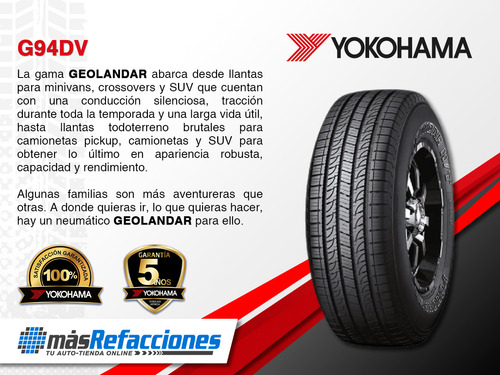 Llanta Yokohama G94dv 265/65r17 112s