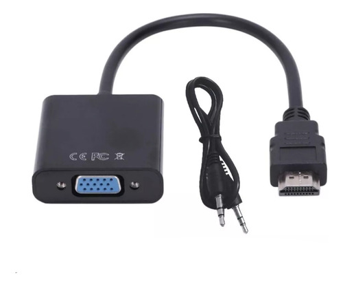 Adaptador Conversor Hdmi Vga Video Full Hd Sonido 