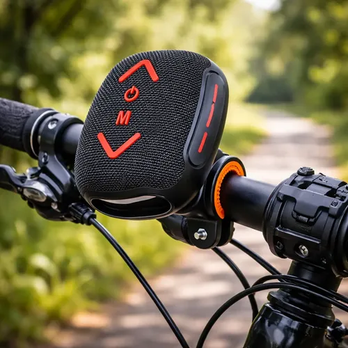 Caixa Caixinha Som Bike Moto Bluetooth Tws Prova Dagua Ipx6