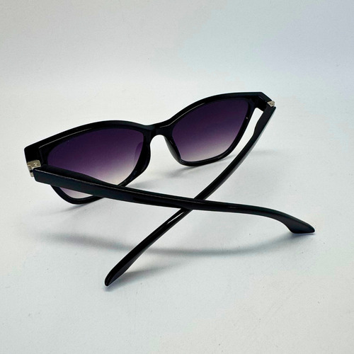 Óculos De Sol Feminino Viale 1 Ano + Case Desenho Preto