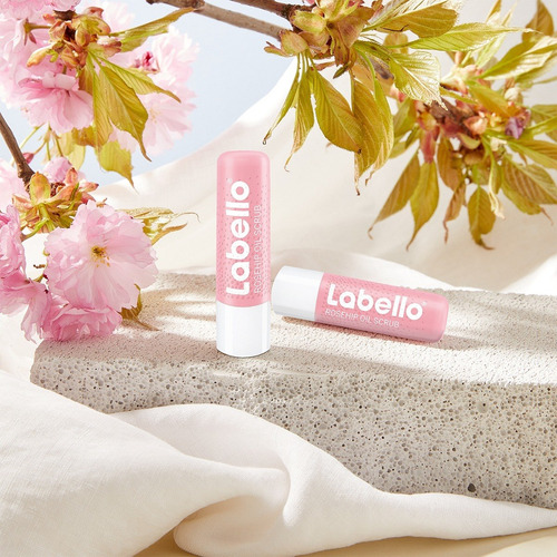 Bálsamo Labial Exfoliante Labello Aceite Rosa Mosqueta 4.8g