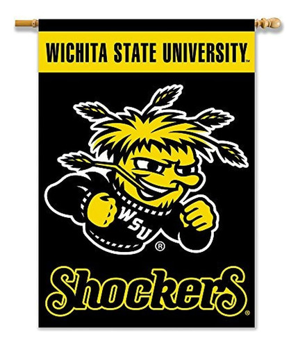 ~? Bsi Ncaa Wichita State Shockers Banner De 2 Lados Con Man