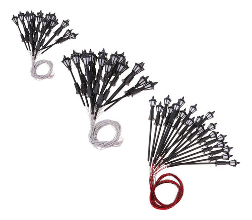 Farolas En Miniatura 20 Piezas 1:75