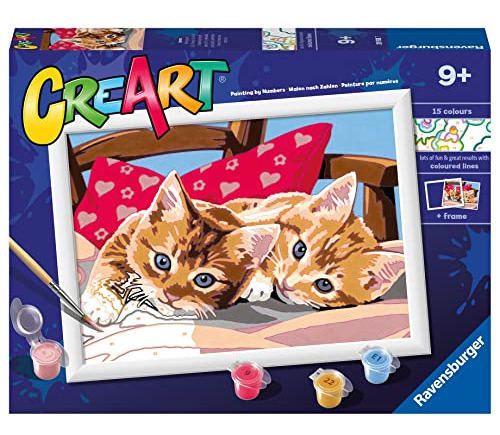 Ravensburger Creart - Kit De Pintura Por Números De Dos Gato