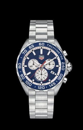 Relógio Tag Heuer F1 Red Bull Special Edition Caz1018 43mm Prateado Azul Azul (Usado)