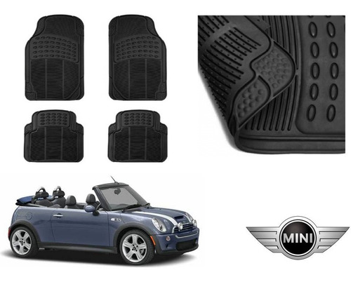 Kit Tapetes De Uso Rudo Mini Convertible 2007 Rubber Black