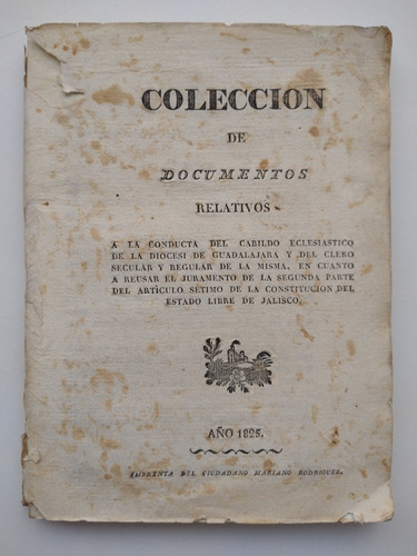 Libro - Colección De Documentos Relativos 1825