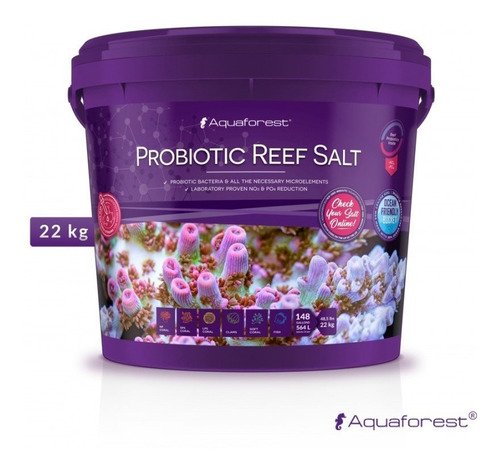 Sal Aquaforest Probiotic Reef Salt 22 Kg.