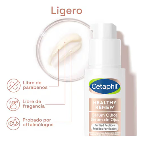 Cetaphil Healthy Renew Sérum Ojos Antiarrugas Colágeno 15g Todo Tipo De Piel Día/noche