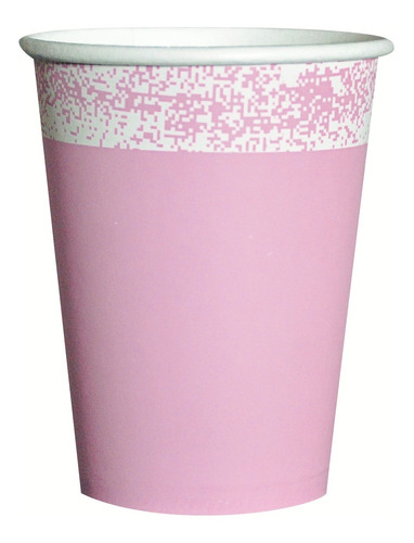 Vasos De Polipapel Lisos Pastel Cumpleaños X8 Und Cotillon