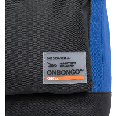 Mochila Onbongo Escolar Faculdade Notebook Cor Azul Desenho Do Tecido Lisa