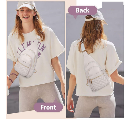 Riñonera Cruzada De Pu Para Mujer, Mochila De Viaje