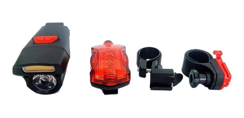 Kit De Luz Para Bicicleta De Led Delantera,trasera 5 Led