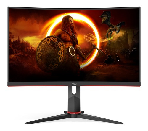 Imagen 1 de 5 de Monitor gamer curvo AOC C24G2 LCD TFT 23.6" negro y rojo 100V/240V