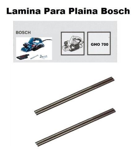02 Par Lamina Plaina Eletrica Bosch Gho 700