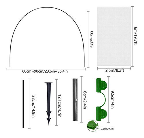 Kit De Malla De Jardín Barrera De Insectos De Red De