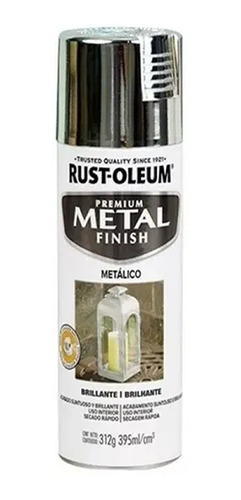 Pintura Aerosol Rust Oleum Efecto Metalico Cromado Niquel