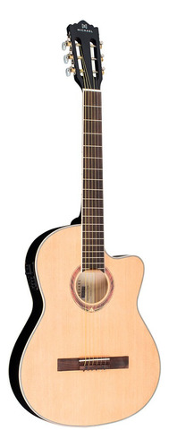 Violão Michael Galaxy Clássico Semiflat Vm125e St  Natowood