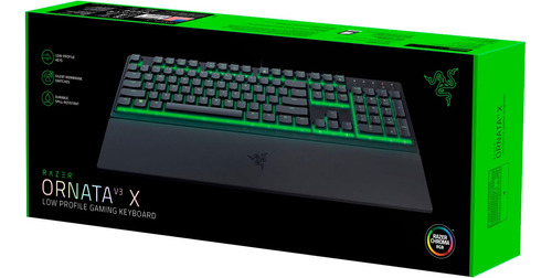 Teclado Gamer Razer Ornata V3 Low Profile Chroma Rgb C Black