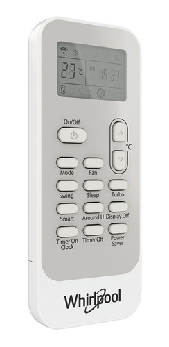 Imagen 5 de 5 de Aire acondicionado Whirlpool mini split frío/calor 11000 BTU blanco 230V SWA2040Q