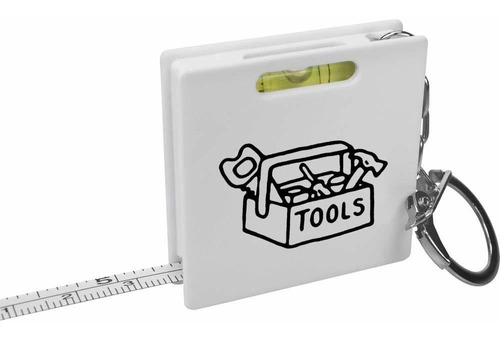 Azeeda 'tool Box' Keyring Tape Measure Spirit Level Tool
