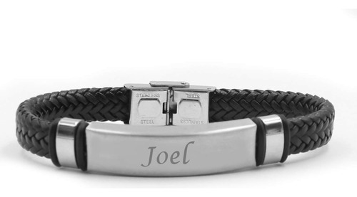 Pulsera Con Nombre Joel - Pulsera Personalizada Con Doble Cu